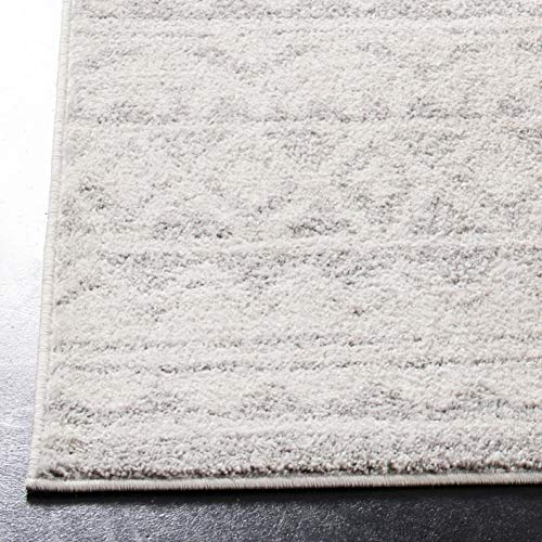 SAFAVIEH Adirondack Collection Area Rug - 9' x 12', Ivory & Grey, Moroccan Boho Distressed Design, Non-Shedding & Easy Care, Ideal for High Traffic Areas in Living Room, Bedroom (ADR119B) - color: Ivory/Grey, size: 9' x 12' (Rectangular)