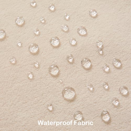 Kevin Textile Soft Waterproof Pillow Covers 16x16 Inch 2 Pack, Beige - color: Beige, size: 16" x 16" (Pack of 2)