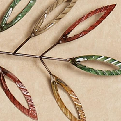 Touch of Class Leafy Tree Metal Wall Art Multi Earth