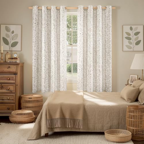 BGment Camel Linen Curtains for Living Room 63 Inch Length 2 Panels - color: Camel, size: 52"W x 63"L (Pack of 2)