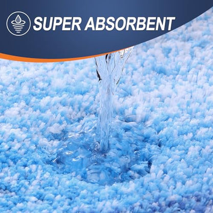 OLANLY Small Bathroom Rugs 24x16, Extra Soft Absorbent Microfiber Bath Rugs - color: Light Royal Blue, size: 24" X 16"