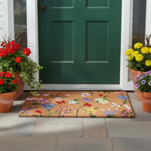 Calloway Mills Butterfly Garden Doormat (17 x 29) - color: Butterfly Garden, size: 1'5" x 2'5" (Rectangular)