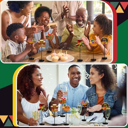 DoubleFill 6 Pcs Kwanzaa Decoration for Home Table Centerpieces - style: Kwanzaa