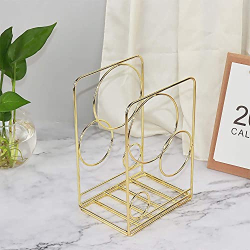 Metal Gold Bookends,Beautiful, Not Rusty, 5.3 in × 3.9 in × 7.6 in - color: Gold Circle