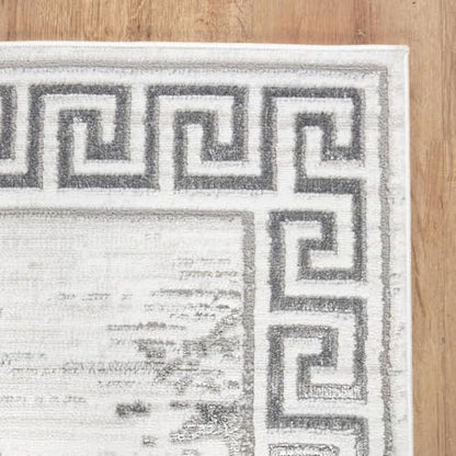 GLORY RUGS Area Rugs Marble 2x7 Cream Gray Carpet Modern Abstract Rug Living Room Dining Bedroom Rug - color: Cream Gray, size: 2' x 7' (Rectangular)