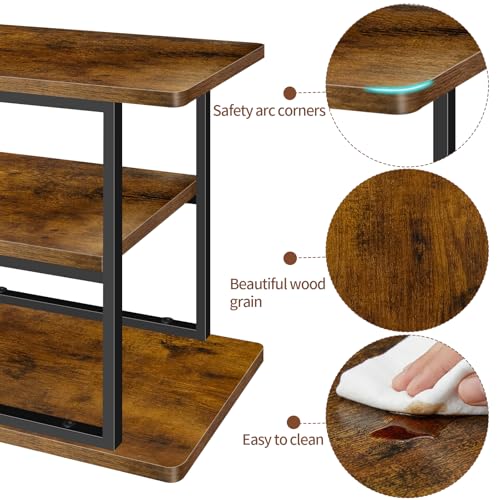 3 Tier Rustic Wood Cupcake Stand, Rectangular Dessert Table Display Tower - size: 3 Tier - Rectangle