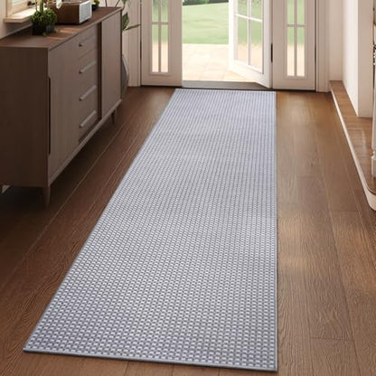 YDKGL Kitchen Runner Rug Mat Non Slip Hallway Runner Washable Gray 2x6 ft - color: A- Light Grey, size: 2' x 6'