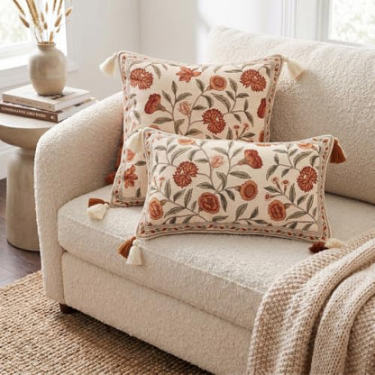 ISAENNE Designer French Rectangle Throw Pillow Cover,20"x12" - color: Albano a, size: 20" x 12" (Pack of 1)