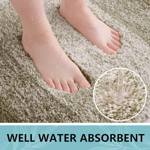 Arotive Microfiber Bathroom Rugs, Shaggy Soft Absorbent Bath Rug, 47x24 - color: Coffee, size: 47" X 24"