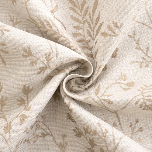 BGment Beige Linen Curtains for Living Room 63 Inch Length 2 Panels - color: Beige, size: 52"W x 63"L (Pack of 2)