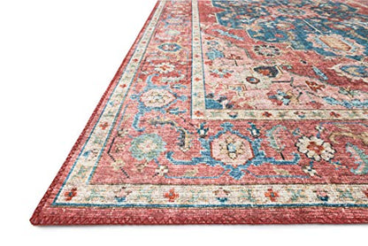 Loloi Skye Brick/Ocean 2'-0" x 5'-0" Accent Rug - color: Brick / Ocean, size: 2' x 5' (Rectangular)