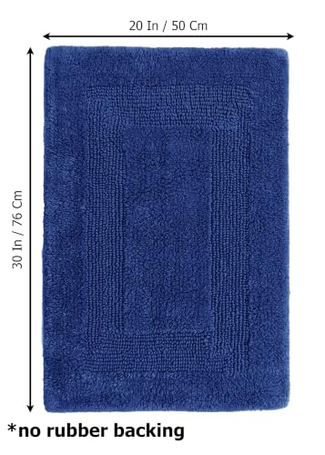 COTTON CRAFT Bath Rugs - 2 Pack Large 20x30 Soft Plush Bath Mats - Blue - color: Blue, size: 20x30 Inches
