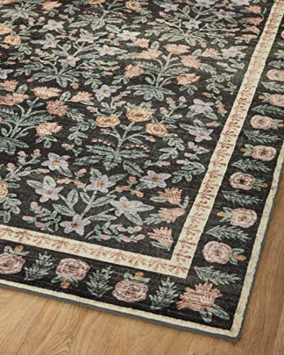 Loloi Rifle Paper Co Eden Mughal Garden Black 2'-3" x 3'-9" Accent Rug - color: Mughal Garden Black, size: 2'3" x 3'9" (Rectangular)