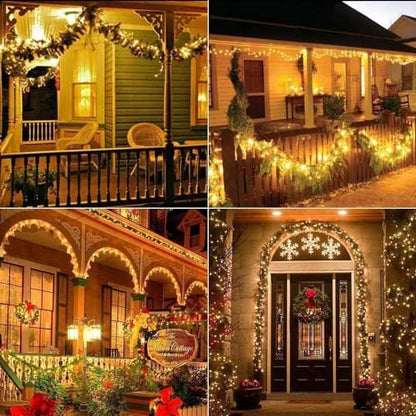 Joomer Solar Fairy Lights, 2-Pack Total 80FT 240LED Lights, Warm White - color: Warm White, size: 2*120LED