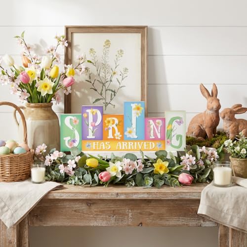 Easter Decorations, Wooden Easter Table Decorations