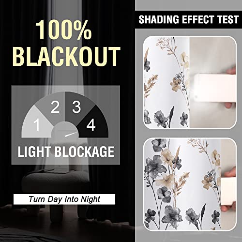 H.VERSAILTEX 100% Blackout Curtains 96 Inches for Living Room, Grey/Taupe - color: Grey/Taupe, size: 52"W x 96"L (Pack of 2)