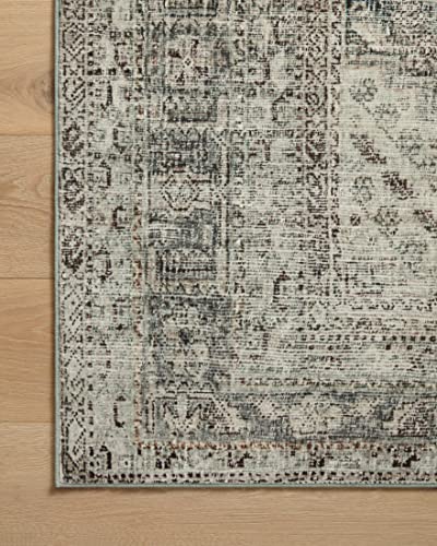 Loloi Magnolia Home Sinclair Natural/Sage 3'-6" x 5'-6" Accent Rug - color: Natural / Sage, size: 3'6" x 5'6" (Rectangular)