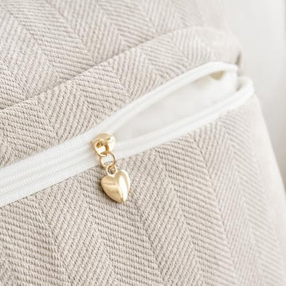 MIULEE Pack of 2 Cream Beige Euro Shams Chenille Pillow Covers 26x26 Inch - color: Cream Beige, size: 26" x 26" (Pack of 2)