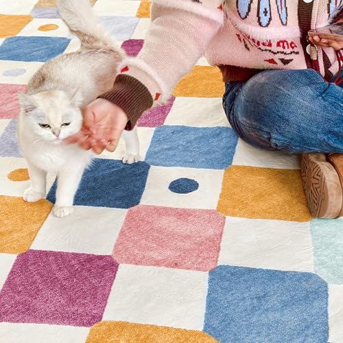 jinchan 3x5 Washable Playroom Rug Kids Room Nursery Classroom Rug Berries - color: Diamond Berries, size: 3' x 5' (Rectangular)