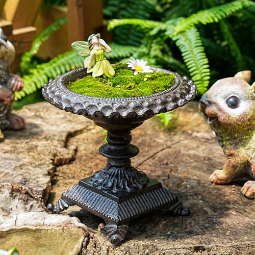 Sungmor Cast Iron Pillar Candle Holder-Rustic Style 5.9in Tall Candle Stand - color: Flower - 5.7inch Tall