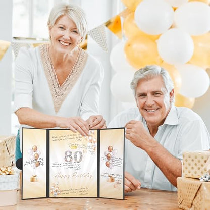 Black Gold Birthday Party Decoration 18"x12" Guest Sign in Book Alternative - color: Black