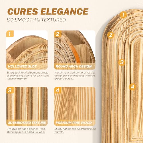 EOSAHR Wall Vase: Wall Planter for Indoor Plants & Fake Flowers, WarmYellow - color: Warm Sand