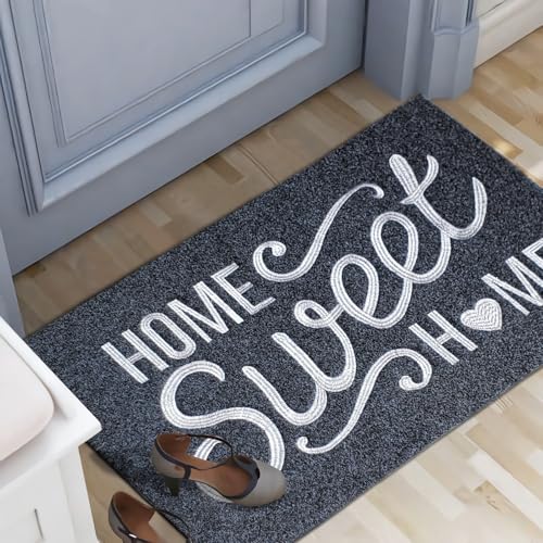 AAZZKANG Large Door Mat Indoor Outdoor Welcome Mats 36"x24" - color: Grey, size: 24" x 36" (Rectangular)