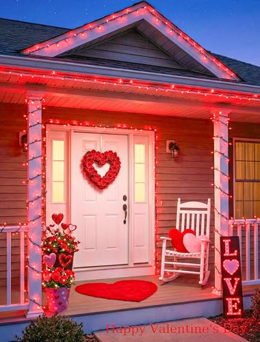 Red Christmas Lights,13FT 50 Count Red String Lights Plug in - color: Red (Green Wire), size: 50 count