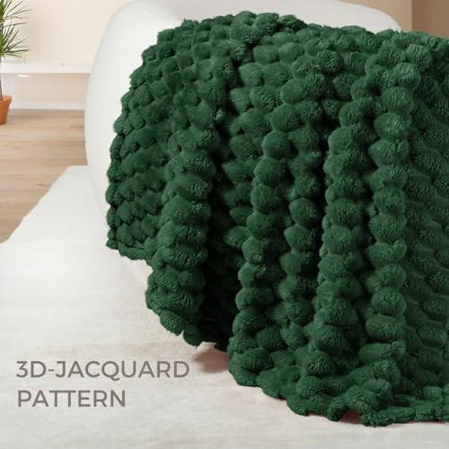 Whale Flotilla Soft 3D Fleece Throw Blanket for Couch & Bed, Emerald Green - color: Emerald Green, size: Throw(50x60 Inch)
