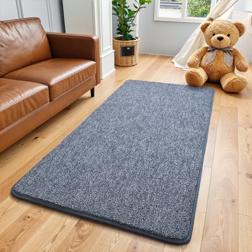 Keeko 2x4 Area Rugs for Living Room,Soft Washable Memory Foam Bedroom Rug - color: Blue-white, size: 2' X 4' (Rectangular)