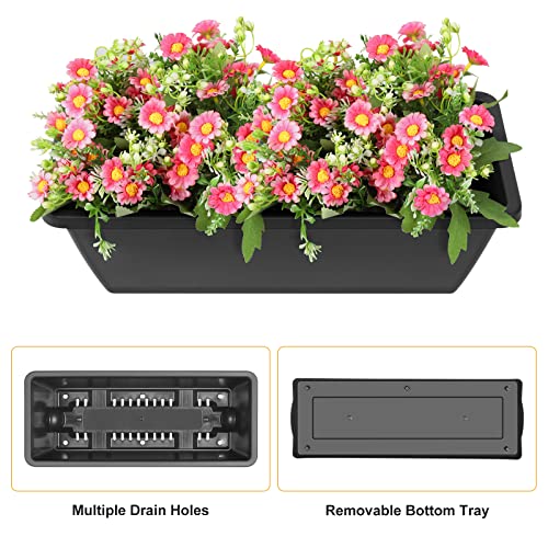 3 Tier Vertical Garden Planter Small Raised Garden Bed Freestanding Plastic Raised Planter Boxes Herb Planter Stand with Removable Tray for Indoor Outdoor Herbs Flowers Vegetables Plants Grey - color: Gray