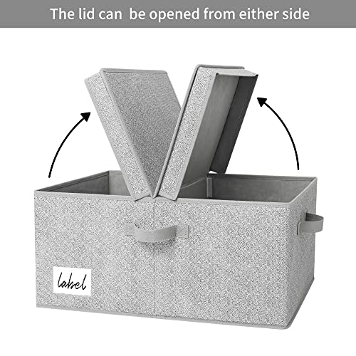 GRANNY SAYS Extra Large Storage Bins with Lids, Closet Bins, Gray - color: Gray, size: Extra Large - 1 Pack