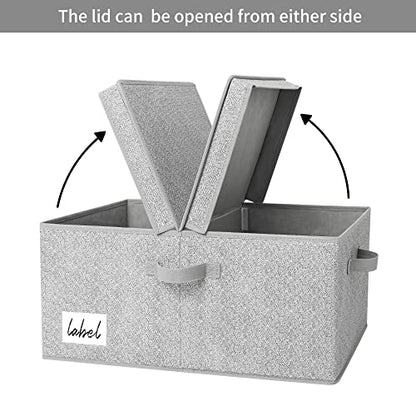 GRANNY SAYS Extra Large Storage Bins with Lids, Closet Bins, Gray - color: Gray, size: Extra Large - 1 Pack