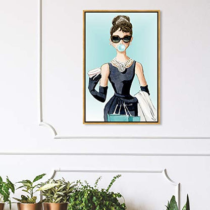 The Oliver Gal Artist Co. Abstract Wall Art Canvas - size: 36"L x 24"W, style: Gold Frame