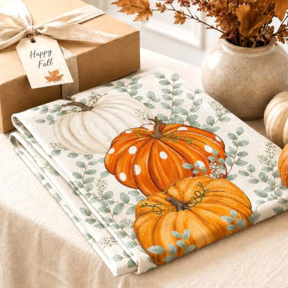 ONFAON Fall Decorations for Home, Fall Table Runner 13x72 Inch Linen - size: Table Runner-Pumpkin