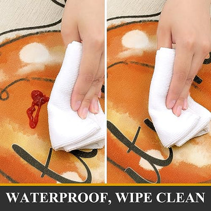Pauwer Fall Pumpkin Kitchen Rugs Set of 2, Anti Fatigue Kitchen Mats - color: Autumn