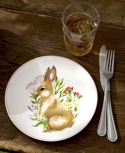 Lenox Bunny 4-Piece Easter Accent Plates, Appetizer Plate Set for 4 - style: Accent Plates