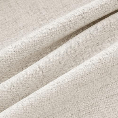 MIULEE 100% Blackout Linen Curtains for Bedroom 42 x 63 Inch Birch 2 Panels - color: Birch, size: 42"W x 63"L (Pack of 2)