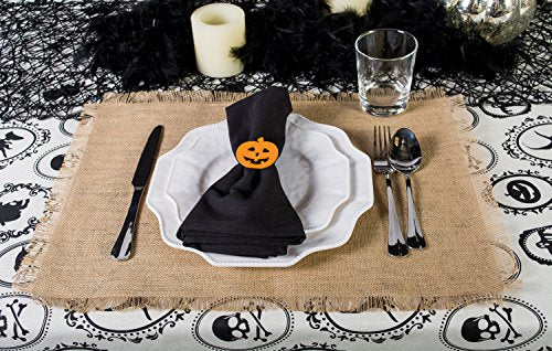 DII Jute Burlap Collection Kitchen Tabletop, Placemat Set, 13x19, Solid Natural, 6 Count - color: Solid Natural, size: Placemat Set, 13x19"