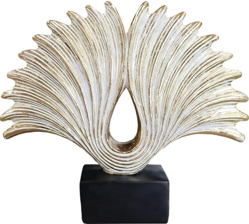 10" Modern Abstract Wing Decorative Sculpture, Knot Sculptures,Home Decor,Coffee Table Statues,Shelf Top Decor Aesthetics,Dining Living Room Desk Decor - color: 10.24"golden