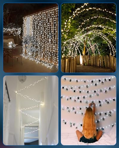 Minetom Fairy Lights Battery Operated, Twinkle String Lights 5ft 60LED - color: Pure White