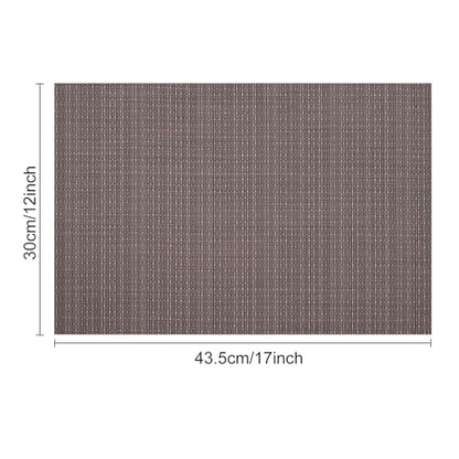 Myir JUN Placemats Set of 8 Kitchen and Dining Table Placemats - color: Coffee, size: Set of 8