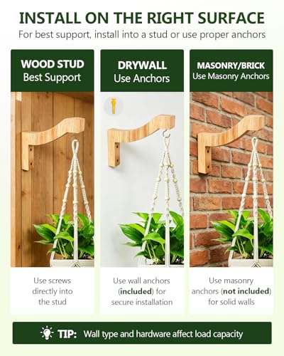 7-Inch Wooden 7-Shaped Wall Hook Plant Hanger – Ideal for Indoor/Outdoor Bird Feeders, Flower Baskets, and Wind Chimes - style: 4-7 Letter Style(2Pack)