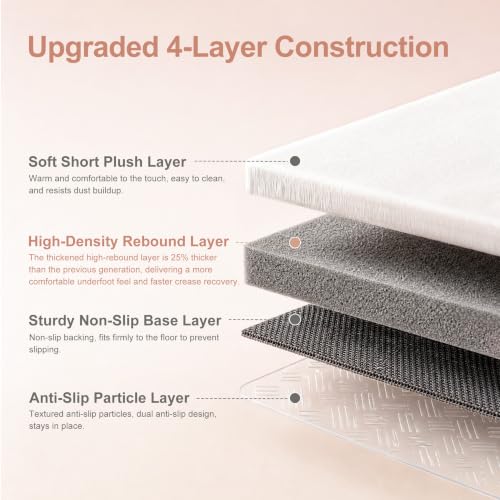 Pink Washable Rugs 4x6 Area Rugs for Living Room,Bedroom,Kids Room,Nursery - color: Pink-white, size: 4' x 6' (Rectangular)