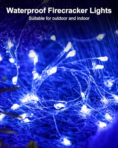 Minetom Fairy Lights Battery Operated, Twinkle String Lights 5ft 60LED - color: Blue
