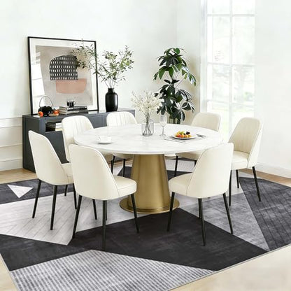 Yinhua Geometric 6x9 Area Rugs Modern Rugs for Living Room Washable, Grey - color: Grey, size: 6' x 9' (Rectangular)