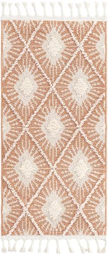 Rugs.com Boho Collection Rug – 4 Ft Runner Rust Red Medium-Pile Rug Perfect for Hallways, Entryways - color: Rust Red, size: 2' x 4' Runner