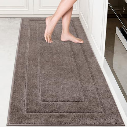 PURRUGS Kitchen Runner Rug, Kitchen Mat, 32" x 70", Grayish Brown - color: Grayish Brown, size: 32" X 70"