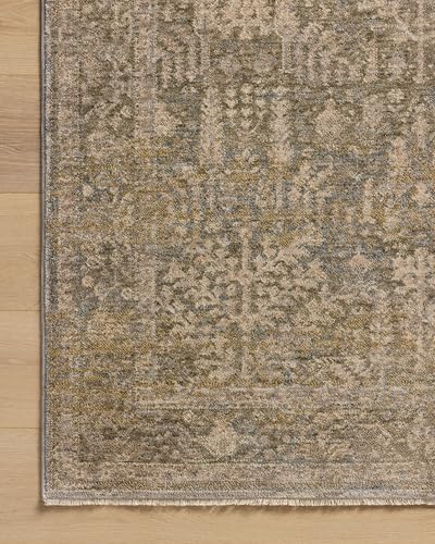 Loloi Magnolia Home Junie Moss/Natural 2'-7" x 10'-0" Runner Rug - color: Moss / Natural, size: 2'7" x 10' (Rectangular)