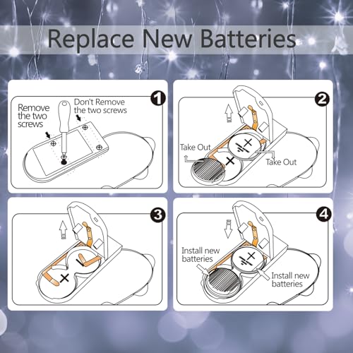 6 Pack Fairy Lights Battery Operated String Lights w/ Timer,2 Remotes,20LED - color: Cool White, size: 6.5ft